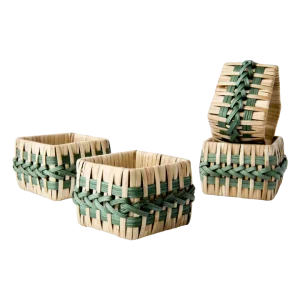 Servettring | SUNNY 4/set Natur/grön