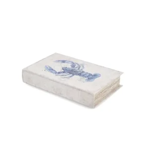 Boklåda | Falsk bok/box dekoration Hummer 26 cm