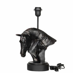 Belysning | Lampfot häst Brun 27x14x40,5cm