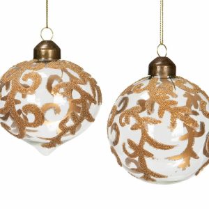 Julkula | Glaskula Dekor Mix Ø8cm