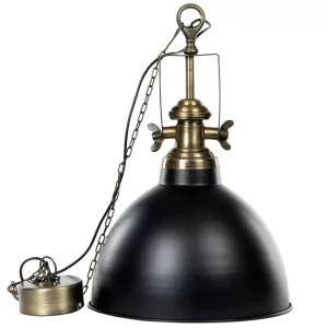 Belysning | Taklampa Baron Svart Ø40x61cm