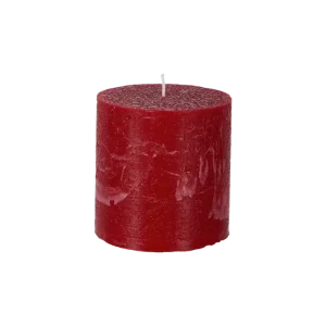 Ljus | COTE NORD Blockljus, Röd Ø10xH10 cm