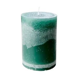 Ljus | COTE NORD Blockljus, Havsgrön Ø10xH15 cm