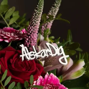 Stick | Älskar Dig Trä Vit 7 cm