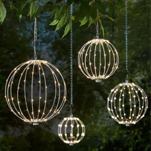 Belysning | LED-boll Varmvit med Timer Utomhusbruk Ø30 cm