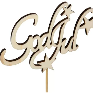 Dekoration | God Jul Stjärna Pinne Natur 10x6cm