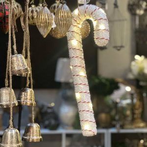 Belysning | Polkagris Led 2AA 20x7x50cm/20Lights