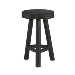 STOL | PALL/BARSTOL RUND HÖG SVART