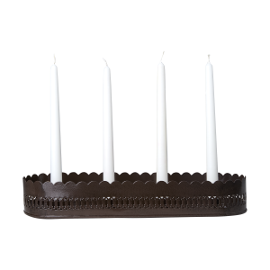 Ljusstake | Fenix Adventsljusstake, Brun L40xW14xH6.5 cm