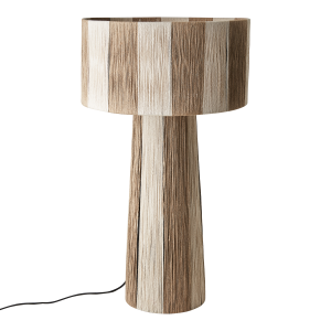 Belysning l Bordslampa JULLAN, Elfenben/natur Ø21/41xH72 cm