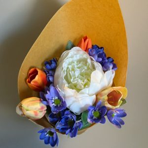 Bukett | Konstgjord mix blå 45cm