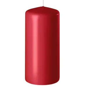 Ljus | Blockljus Mörkröd Ø6x15cm