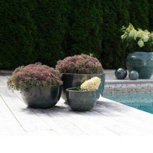 Kruka | Ella plantering grön 3/set