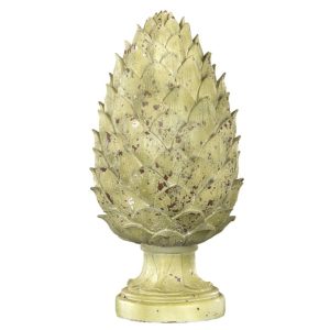 Inredning | Stående grön Beige kotte 19x18x36cm