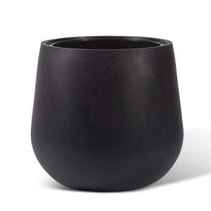 KRUKA | STOR BELLY SVART 45X40CM