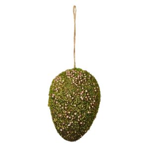 Ägg | Mossa Hängande 13x9cm