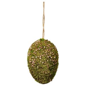 Ägg | Mossa Hängande 10x7cm